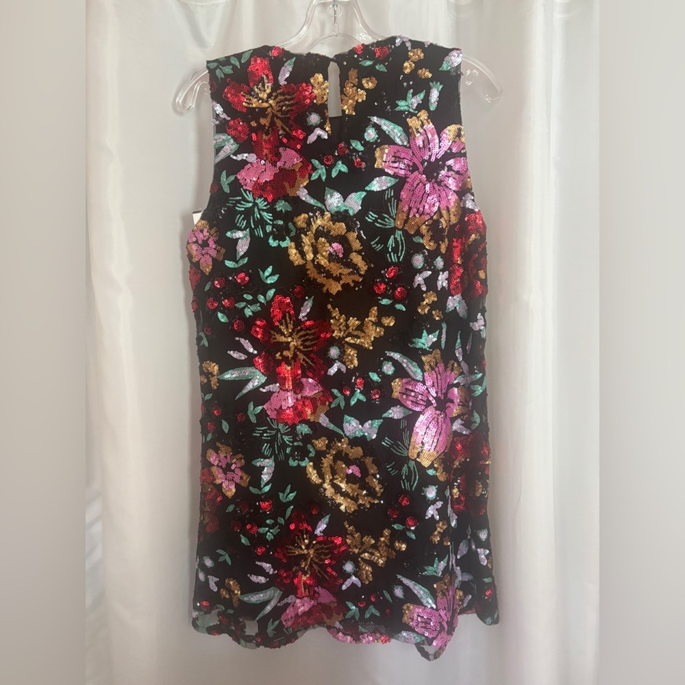 fab'rik Multicolor Floral Sequin Dress - Picture 2 of 5